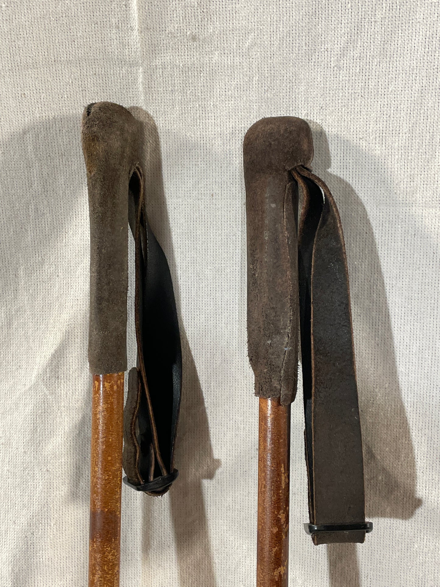 140cm Moon (Sweden) Bamboo Cross-Country Ski Poles - 1960s - RARE