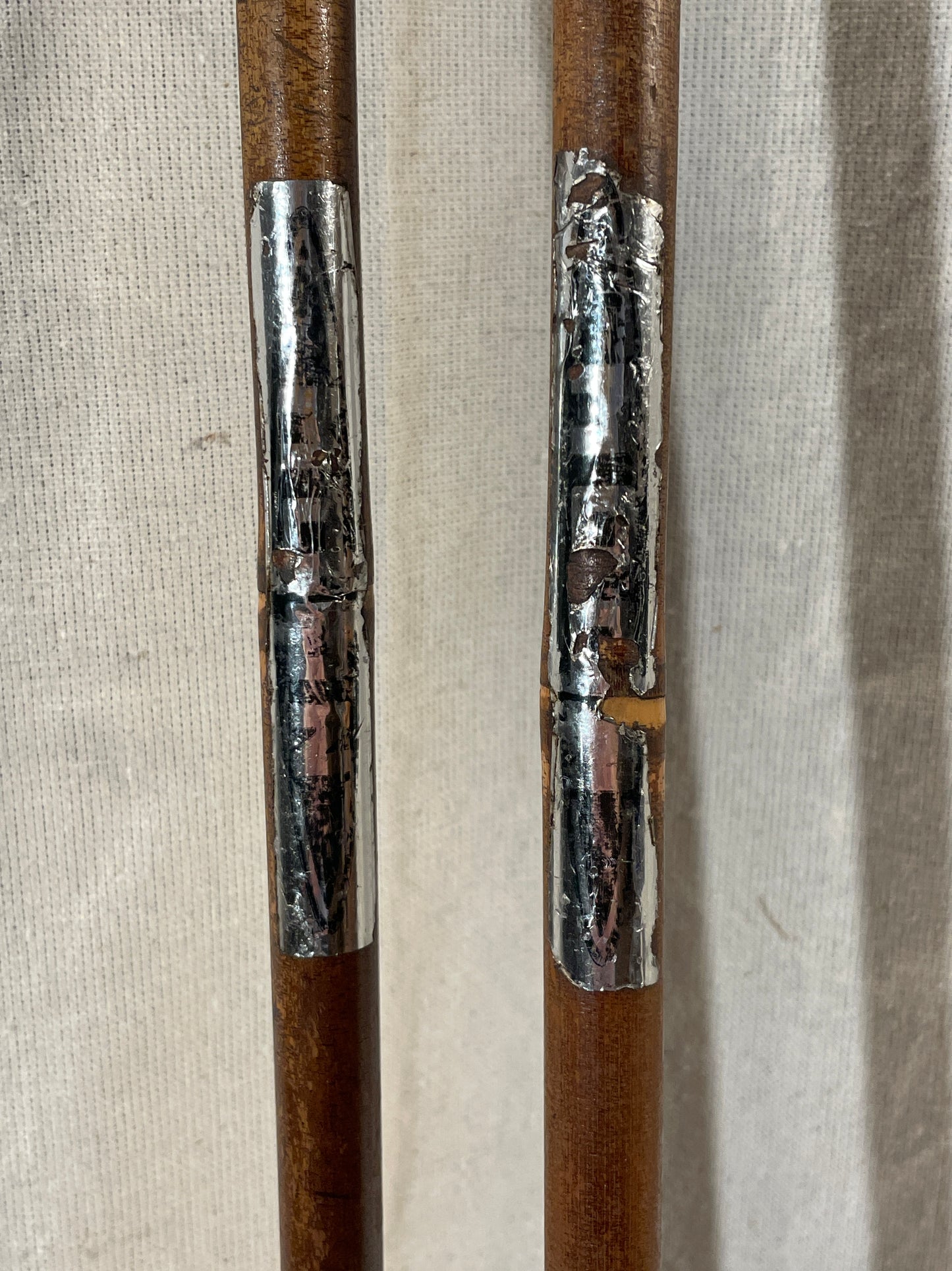 140cm Moon (Sweden) Bamboo Cross-Country Ski Poles - 1960s - RARE