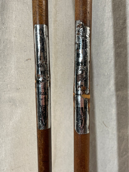 140cm Moon (Sweden) Bamboo Cross-Country Ski Poles - 1960s - RARE