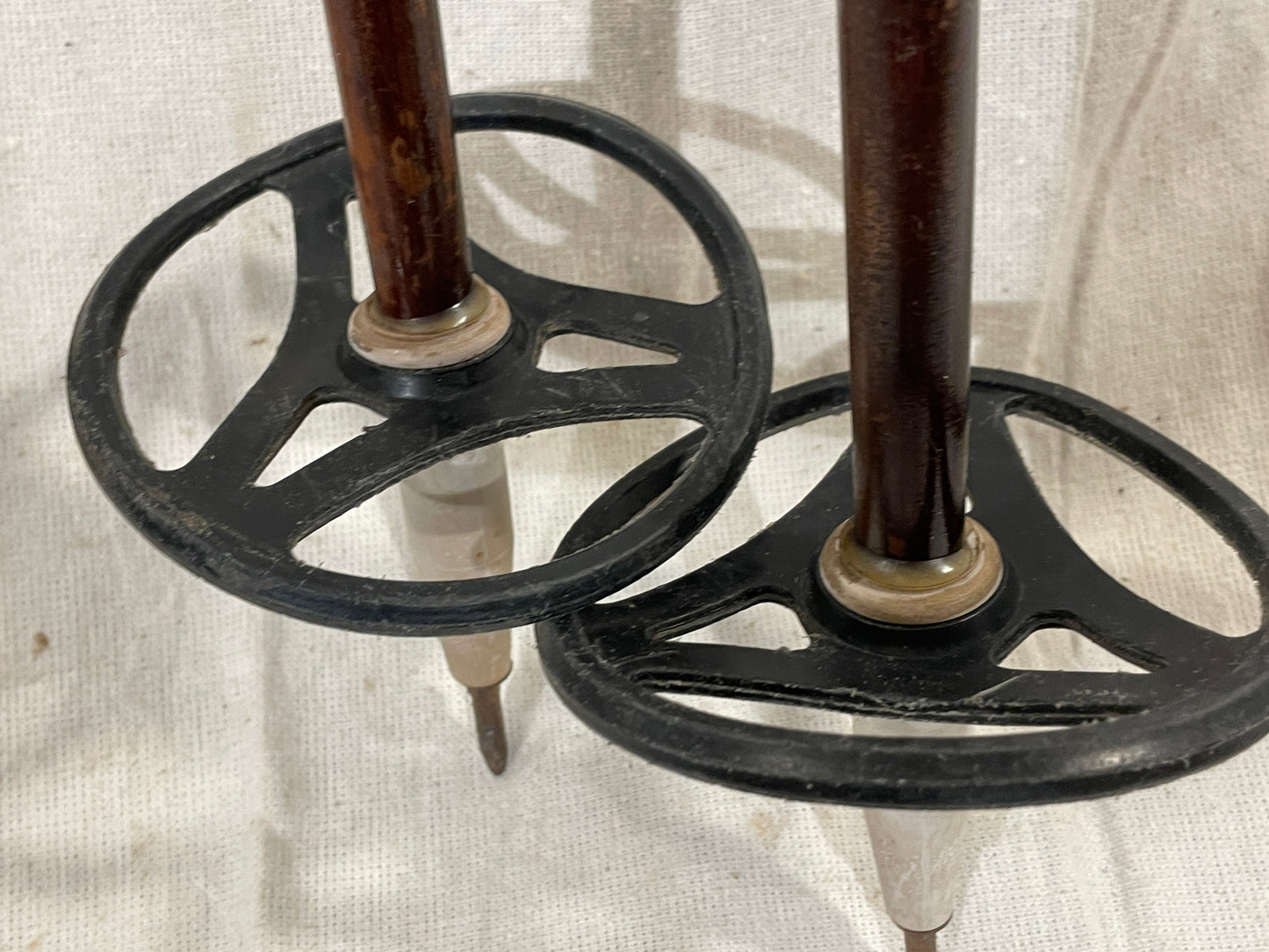 140cm Moon (Sweden) Bamboo Cross-Country Ski Poles - 1960s - RARE