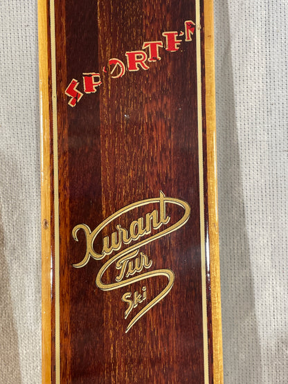 195cm Askjem "Kurant Tur Ski" Wood Cross-Country Touring Skis - BEAUTIFUL - 1960s