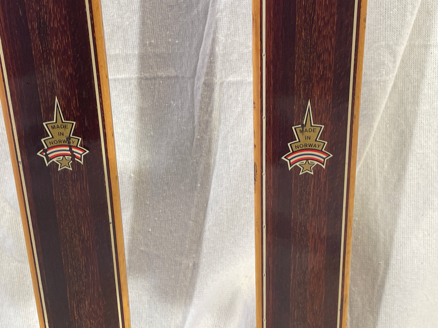 195cm Askjem "Kurant Tur Ski" Wood Cross-Country Touring Skis - BEAUTIFUL - 1960s