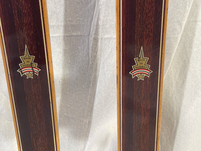 195cm Askjem "Kurant Tur Ski" Wood Cross-Country Touring Skis - BEAUTIFUL - 1960s