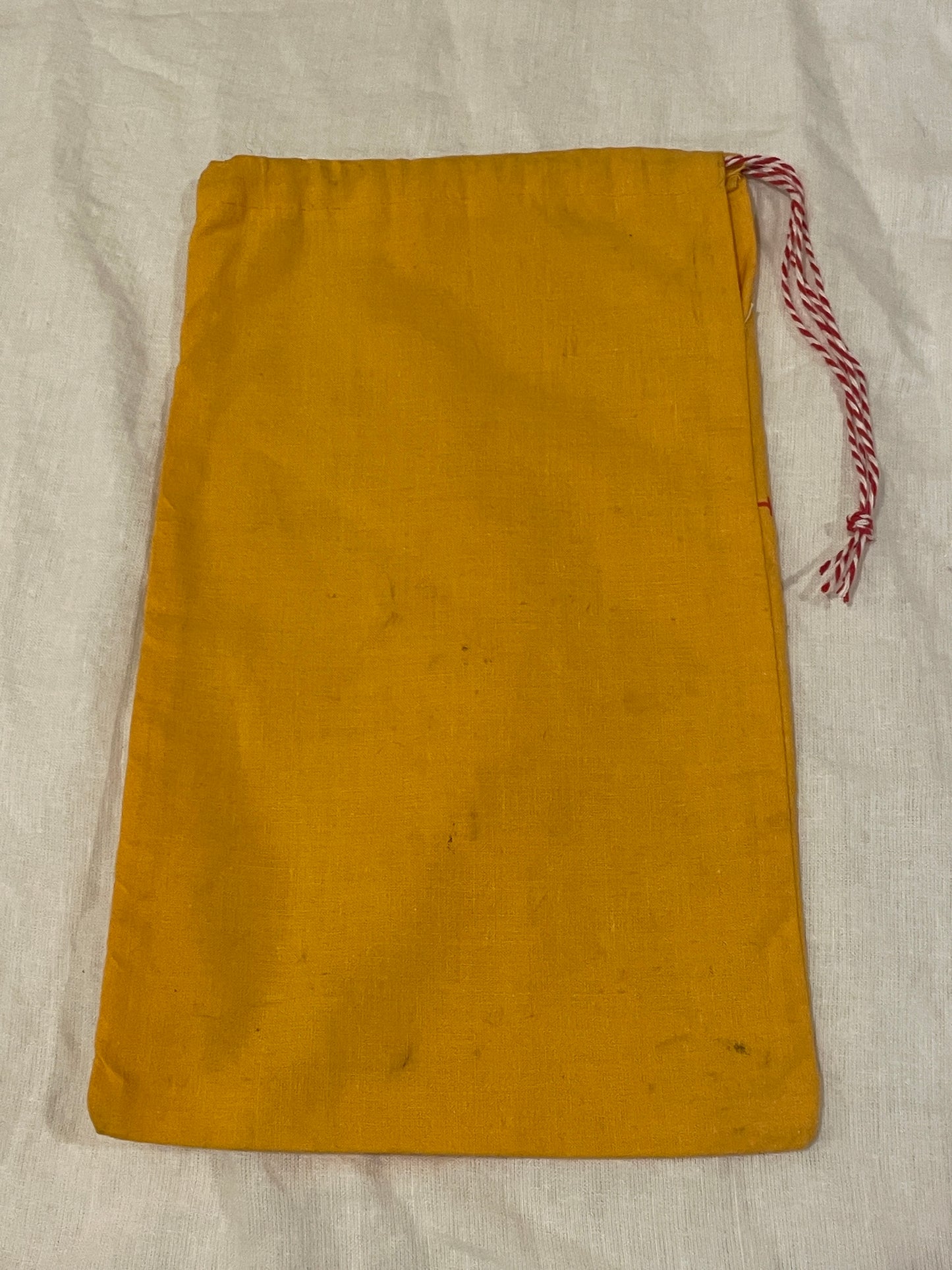 Vintage Rex Cross-Country Ski Wax Carry Bag - 1970s - Cotton with Handy Drawstring