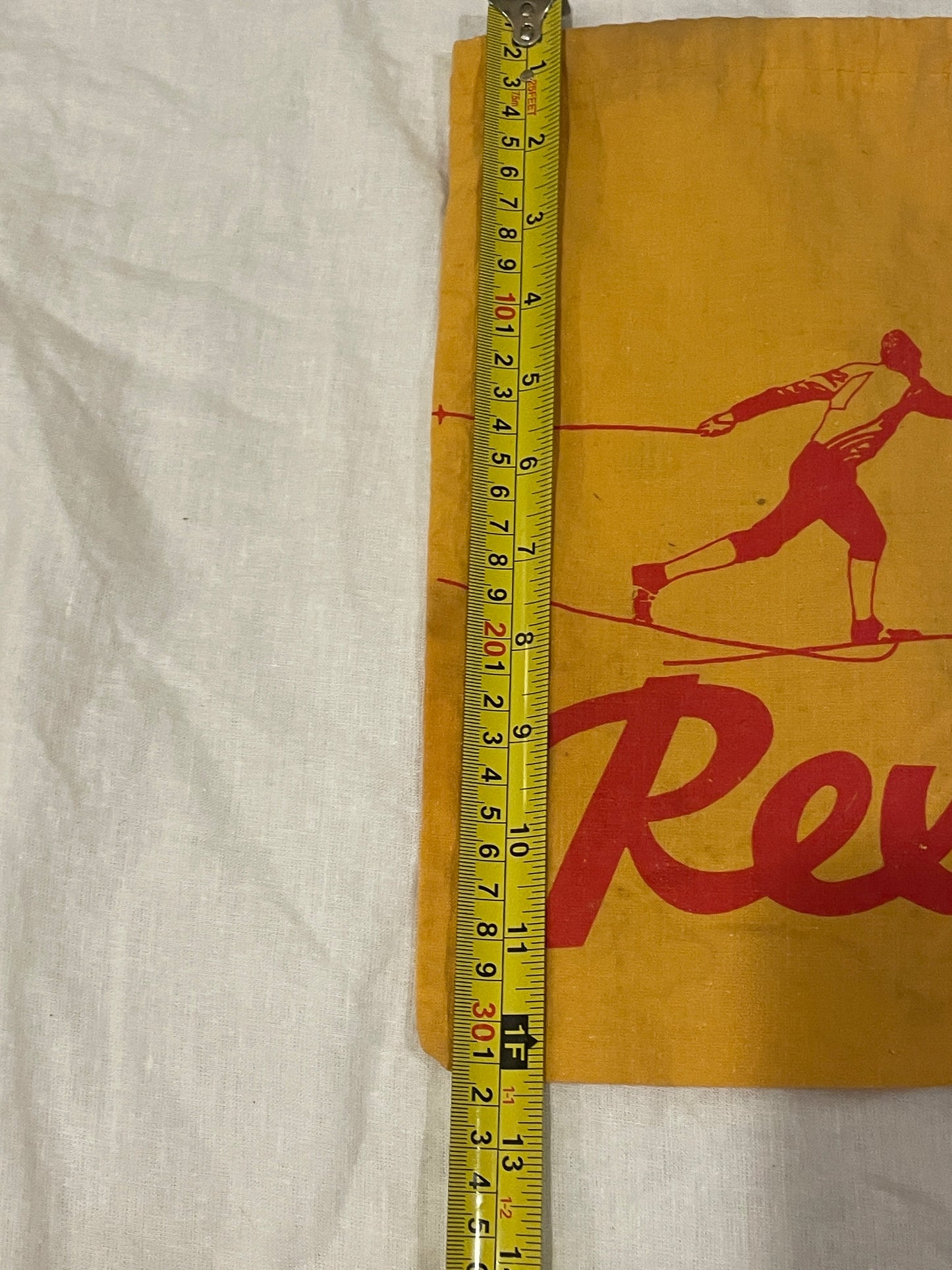 Vintage Rex Cross-Country Ski Wax Carry Bag - 1970s - Cotton with Handy Drawstring