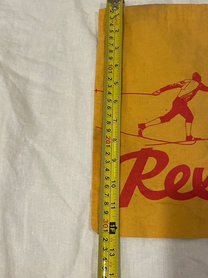 Vintage Rex Cross-Country Ski Wax Carry Bag - 1970s - Cotton with Handy Drawstring