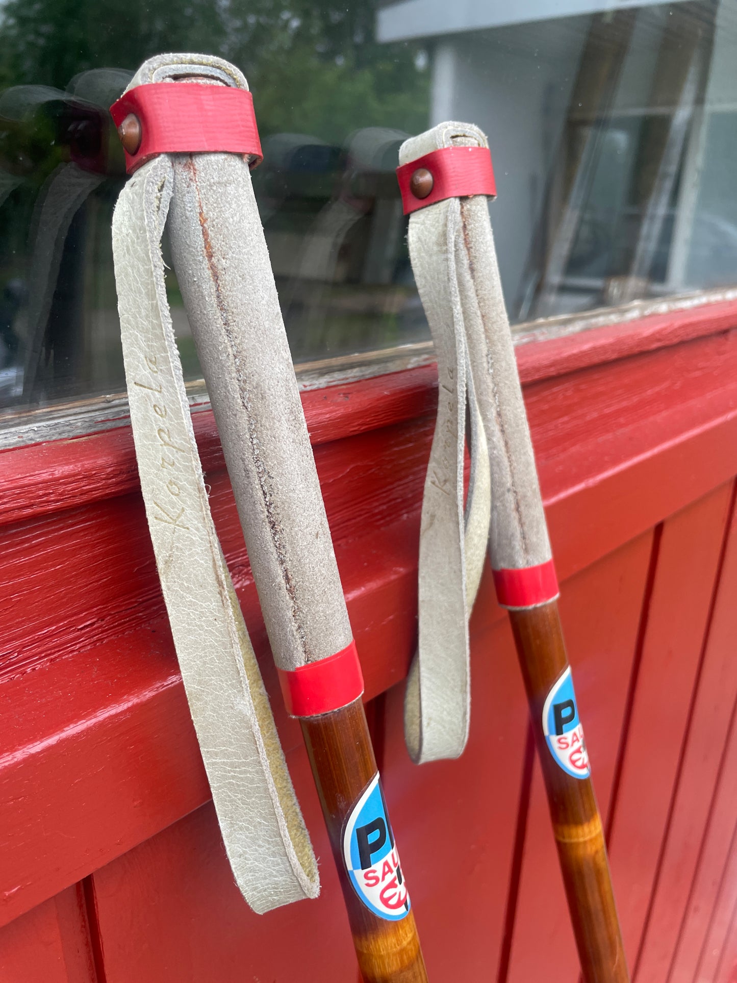 145cm "Korpela" Bamboo Cross-Country Ski Poles - FINLAND SUOMI FINLAND - 1960s
