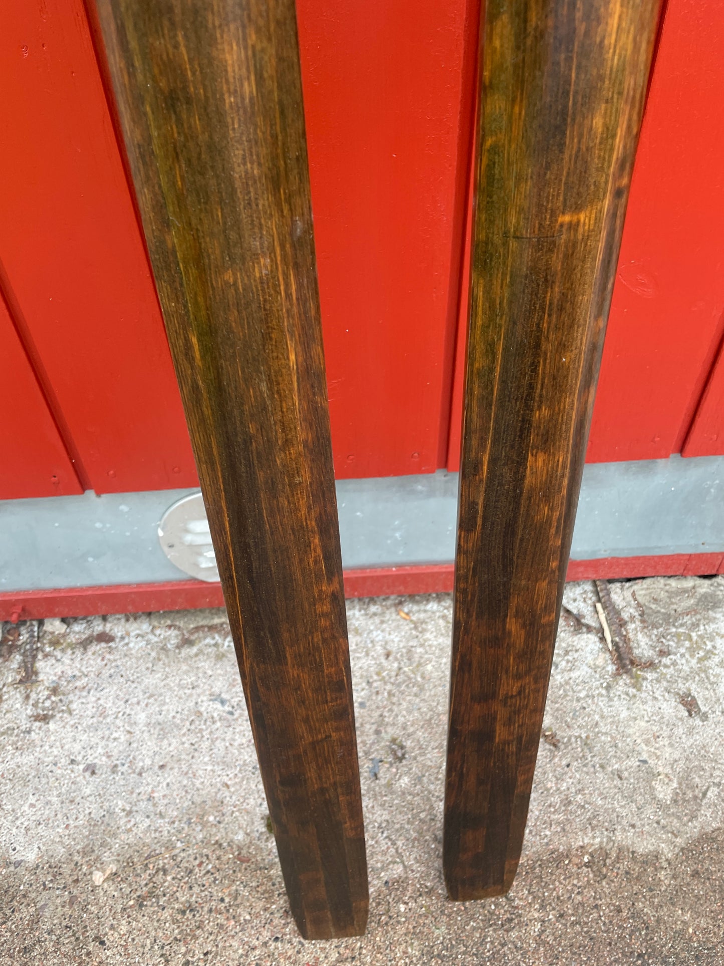 215cm Vintage Karhu "Retki" Wood Cross-Country Skis