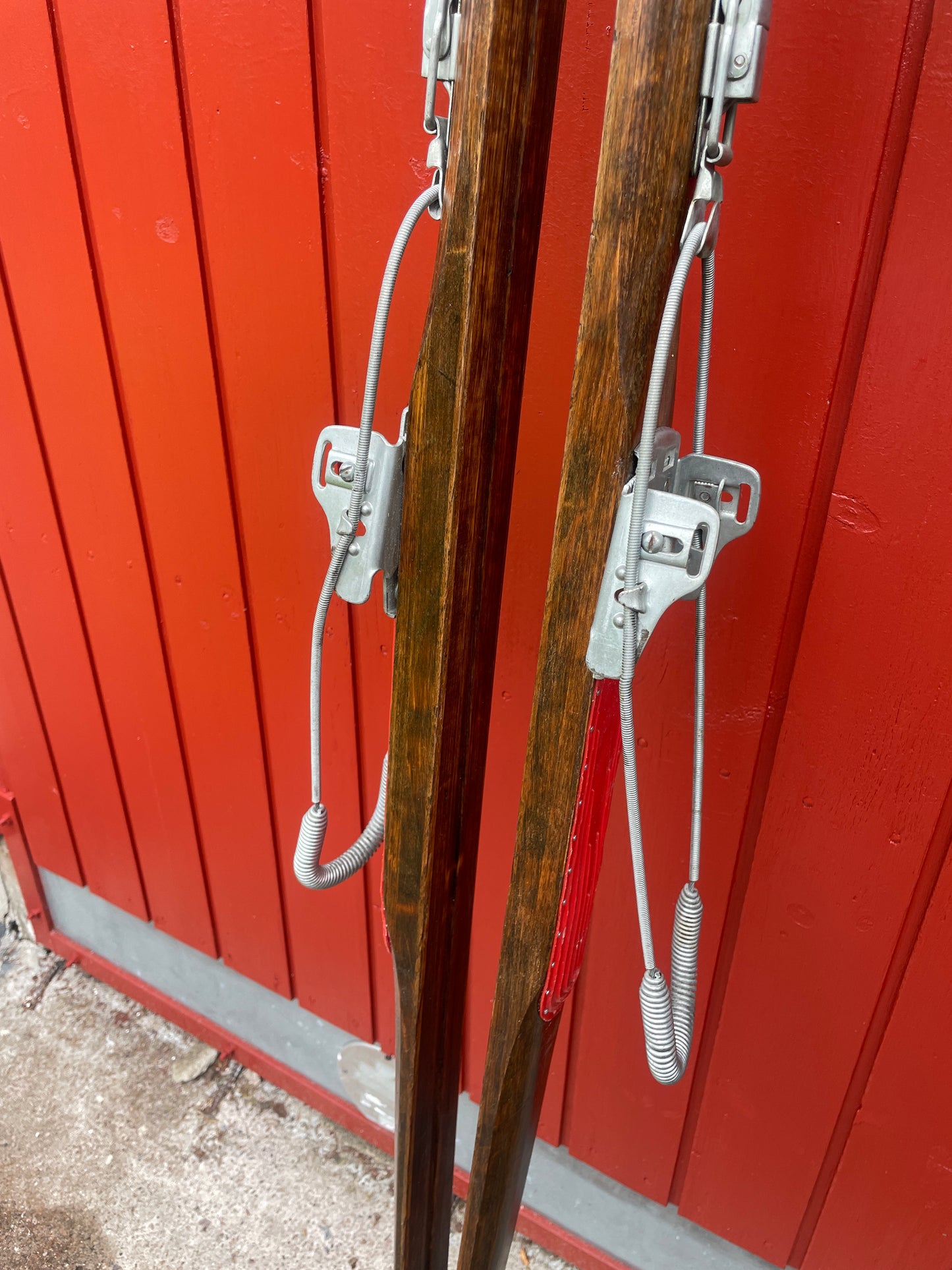 215cm Vintage Karhu "Retki" Wood Cross-Country Skis