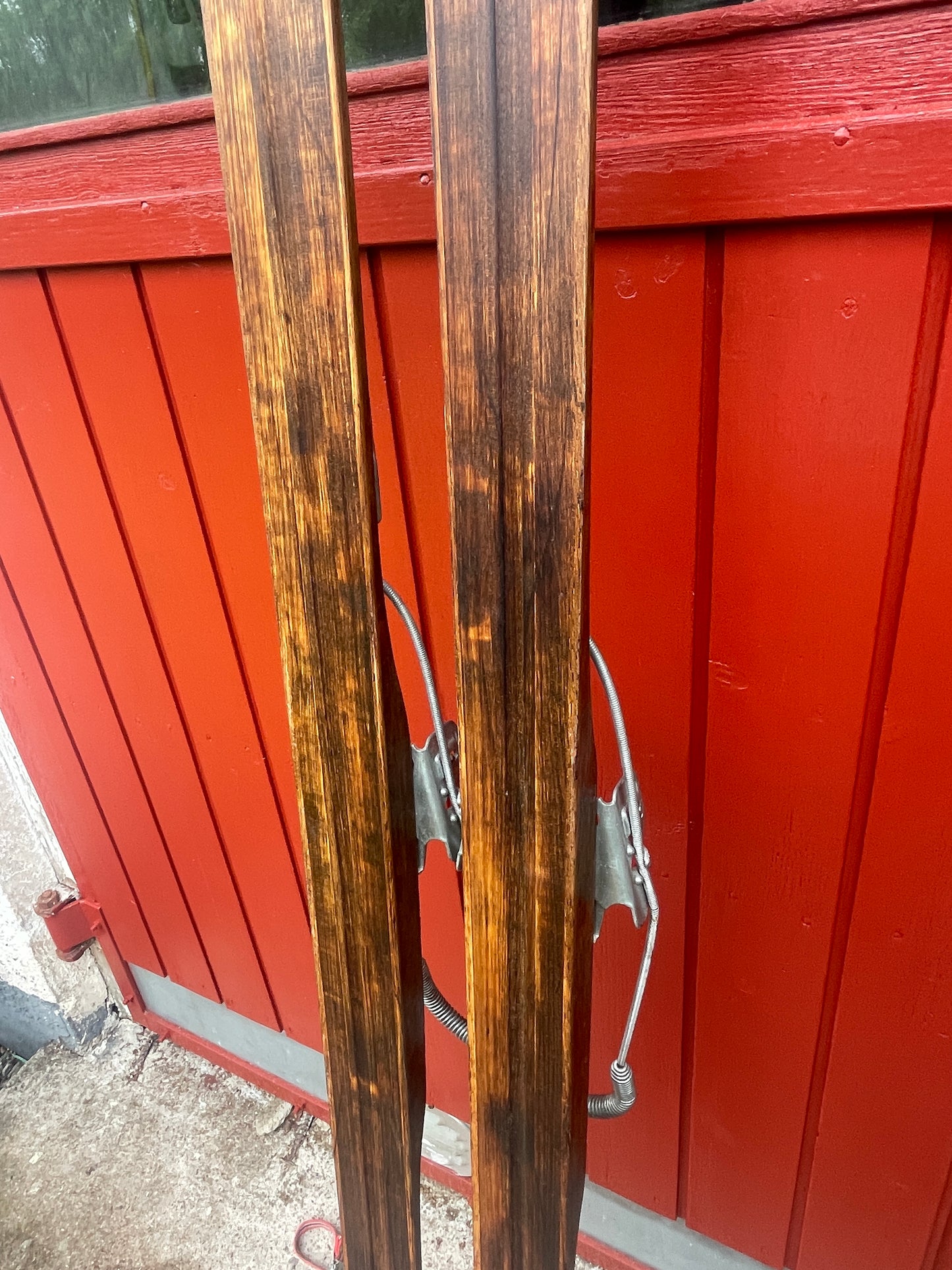 215cm Vintage Karhu "Retki" Wood Cross-Country Skis