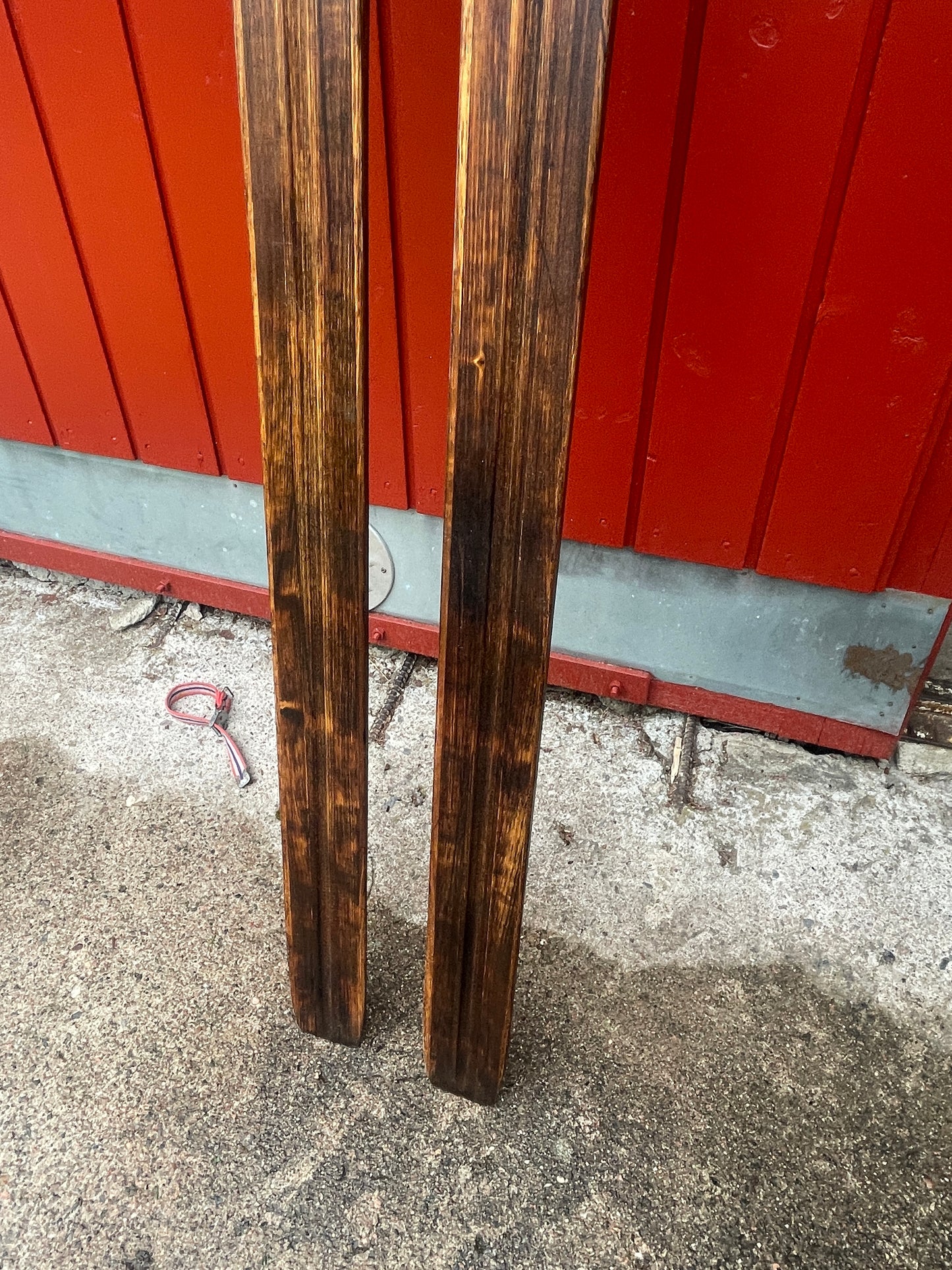 215cm Vintage Karhu "Retki" Wood Cross-Country Skis