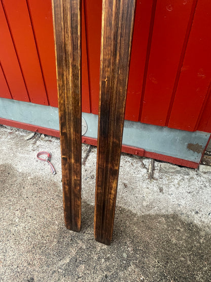 215cm Vintage Karhu "Retki" Wood Cross-Country Skis