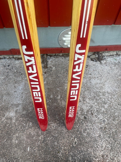 210cm Esko Järvinen Wood Cross-Country Racing Skis - 1974 - Highly Desirable Birch Base (Copy)