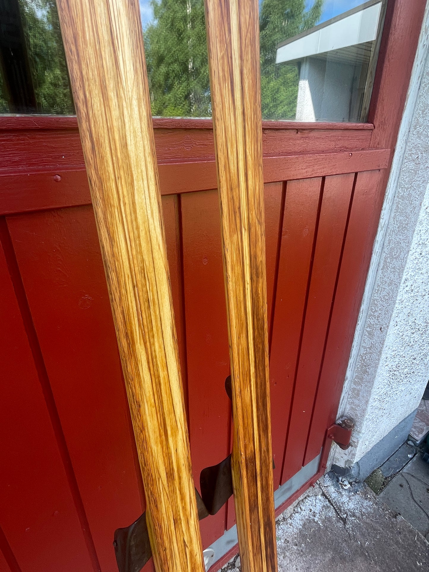 210cm Esko Järvinen Wood Cross-Country Racing Skis - 1974 - Highly Desirable Birch Base (Copy)