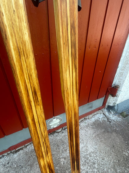 210cm Esko Järvinen Wood Cross-Country Racing Skis - 1974 - Highly Desirable Birch Base (Copy)