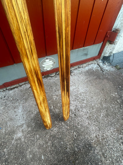 210cm Esko Järvinen Wood Cross-Country Racing Skis - 1974 - Highly Desirable Birch Base (Copy)