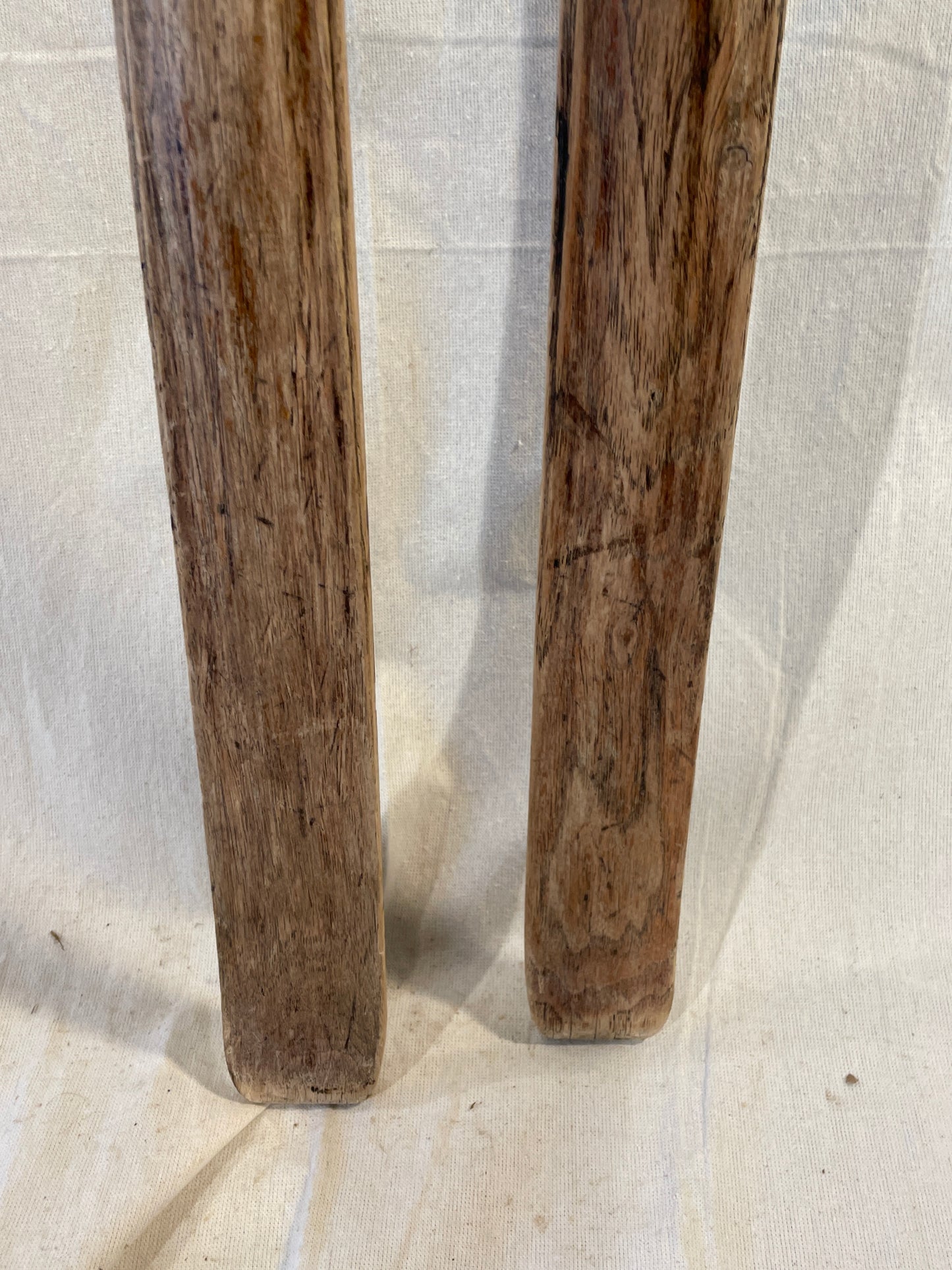 205cm Vintage Madshus of Norway Solid Hickory Cross-Country Skis - 1940s - "Cave Find"!!!!