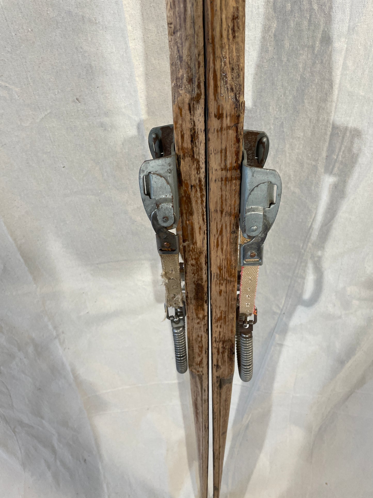205cm Vintage Madshus of Norway Solid Hickory Cross-Country Skis - 1940s - "Cave Find"!!!!