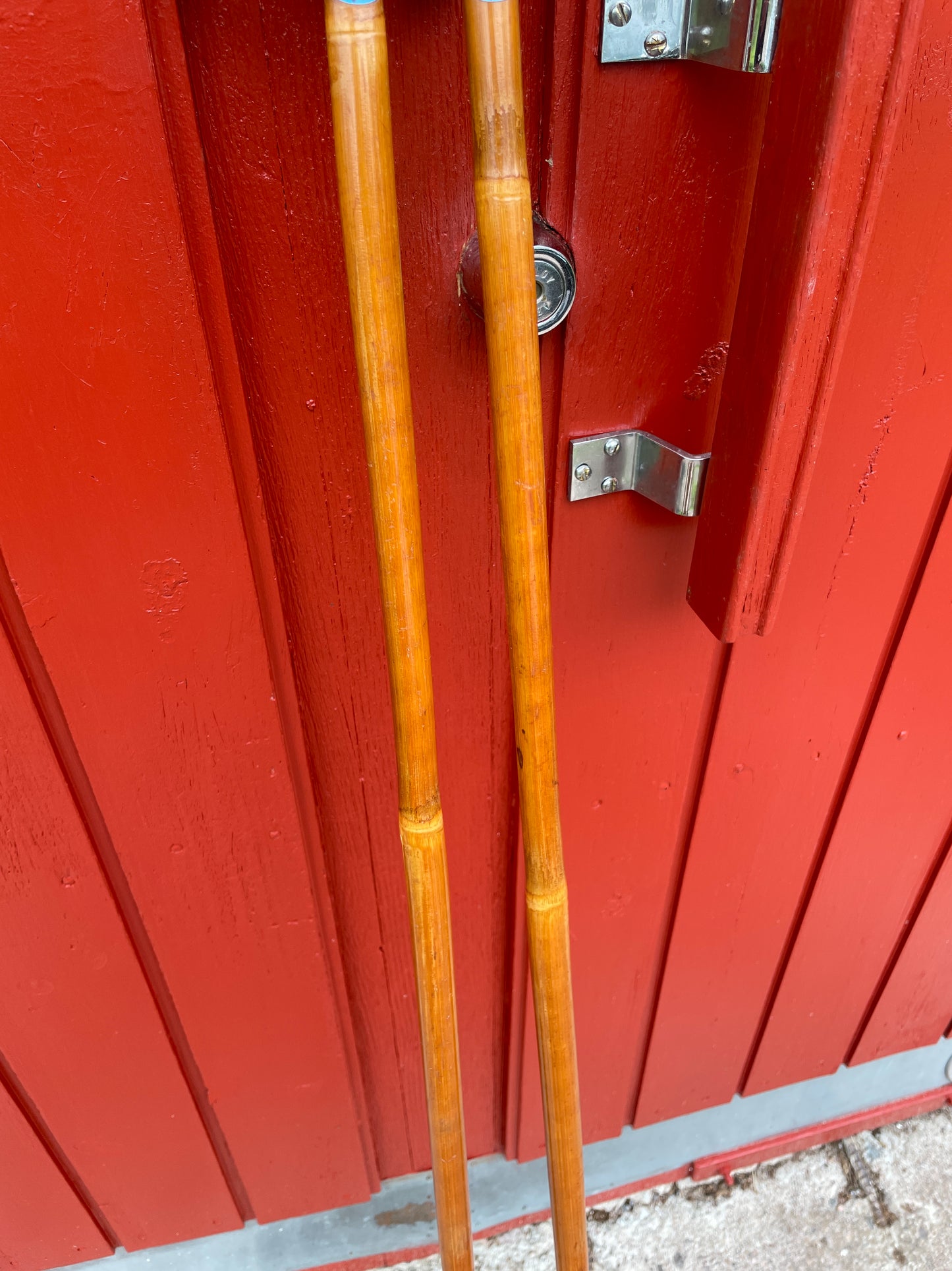140cm "Korpela" Bamboo Cross-Country Ski Poles - FINLAND - 1960s