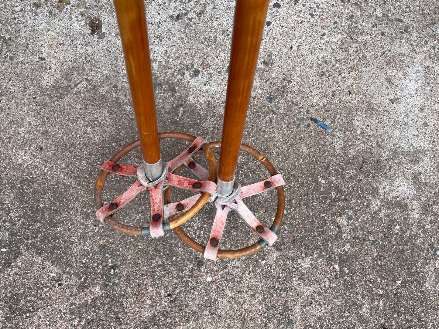 140cm "Korpela" Bamboo Cross-Country Ski Poles - FINLAND - 1960s
