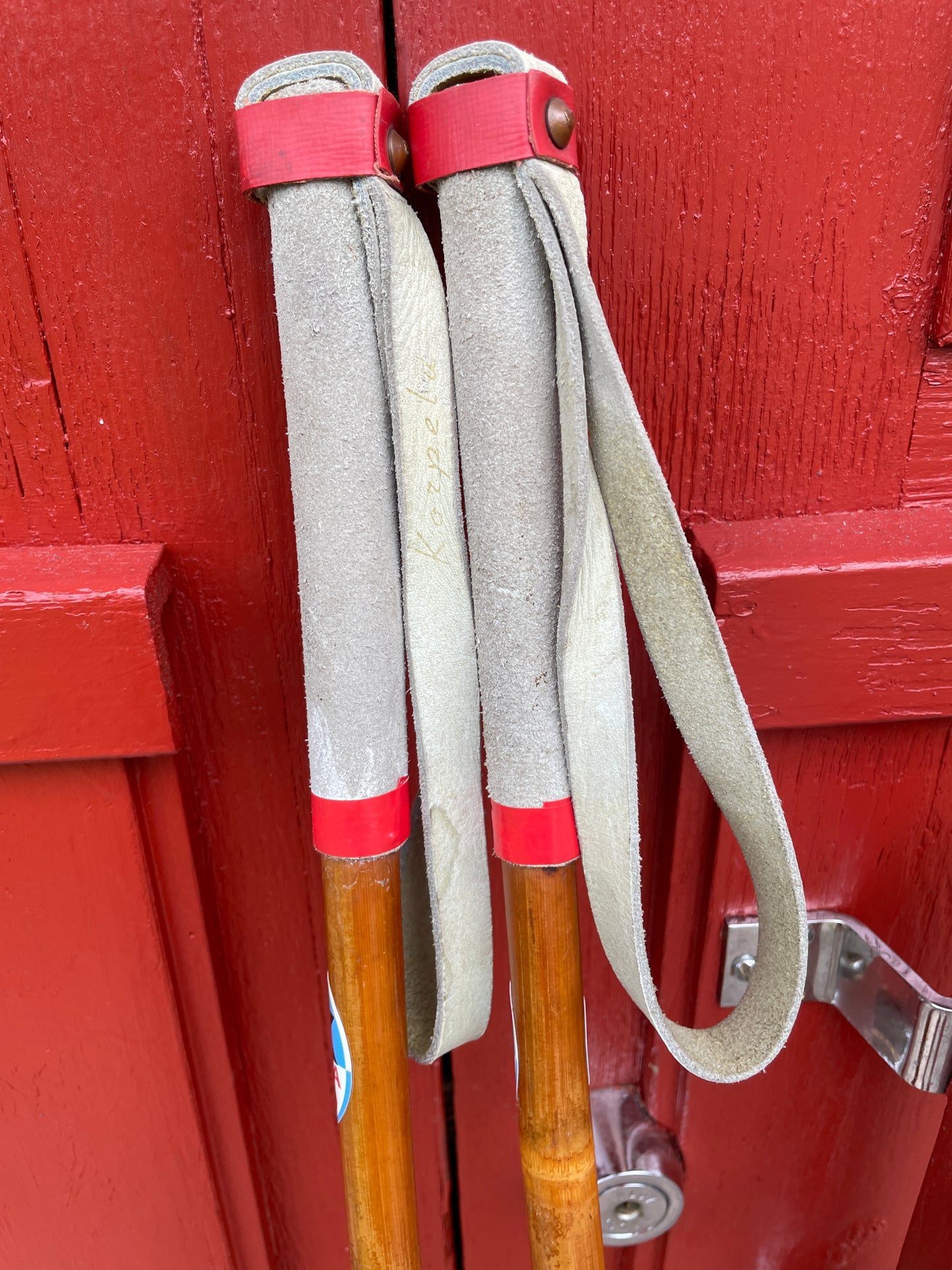 140cm "Korpela" Bamboo Cross-Country Ski Poles - FINLAND - 1960s