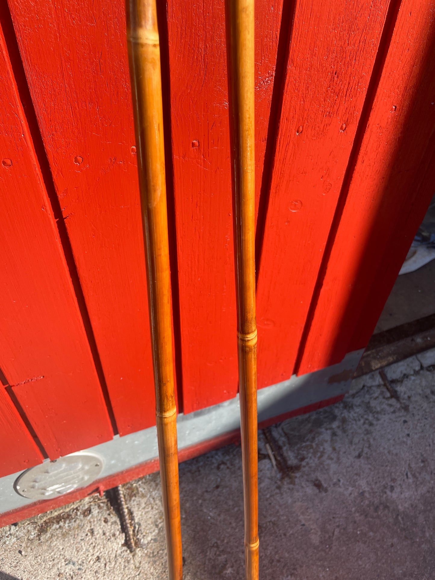 135cm "Korpela" Bamboo Cross-Country Ski Poles - FINLAND SUOMI FINLAND - 1960s