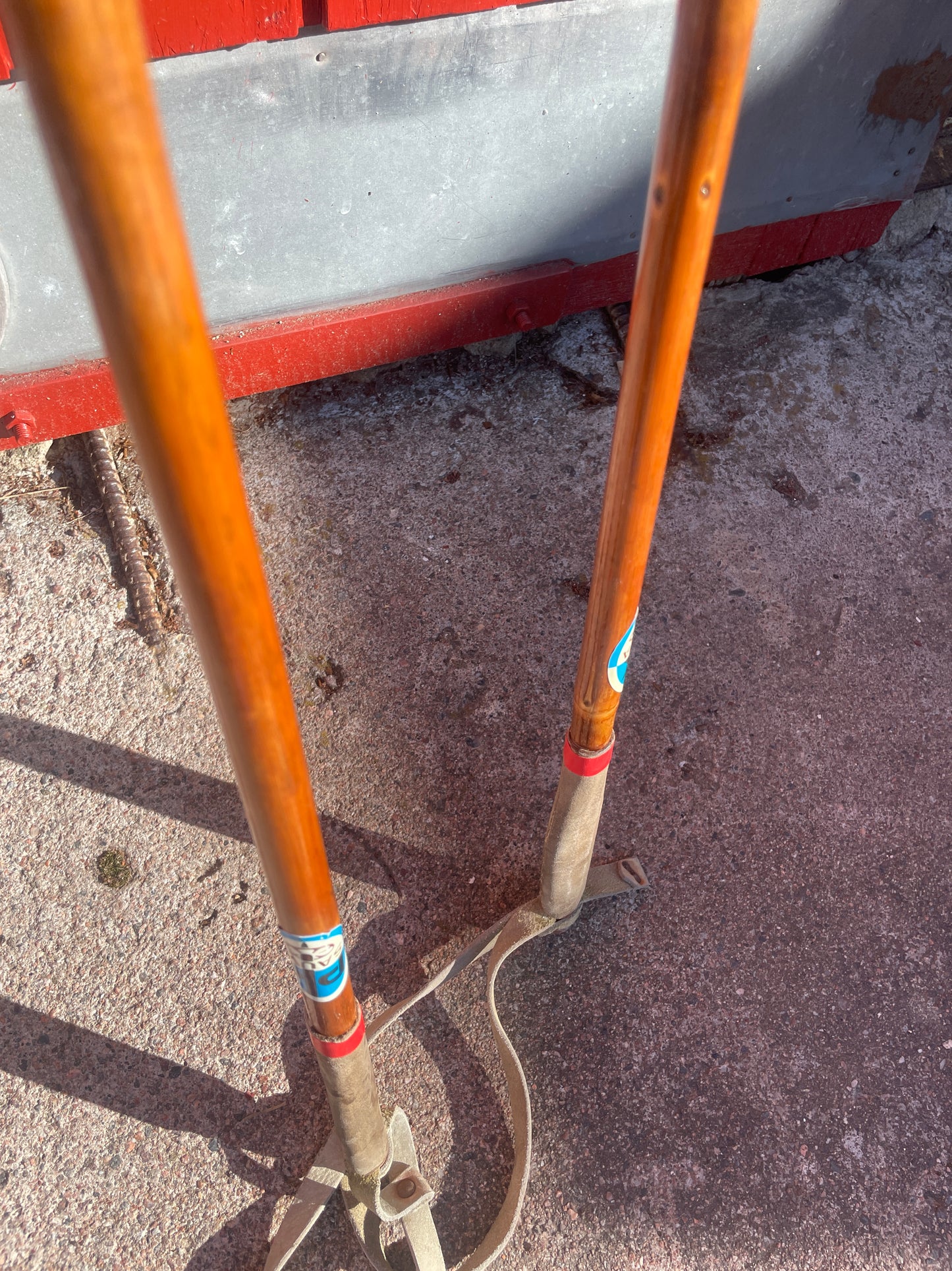 135cm "Korpela" Bamboo Cross-Country Ski Poles - FINLAND SUOMI FINLAND - 1960s