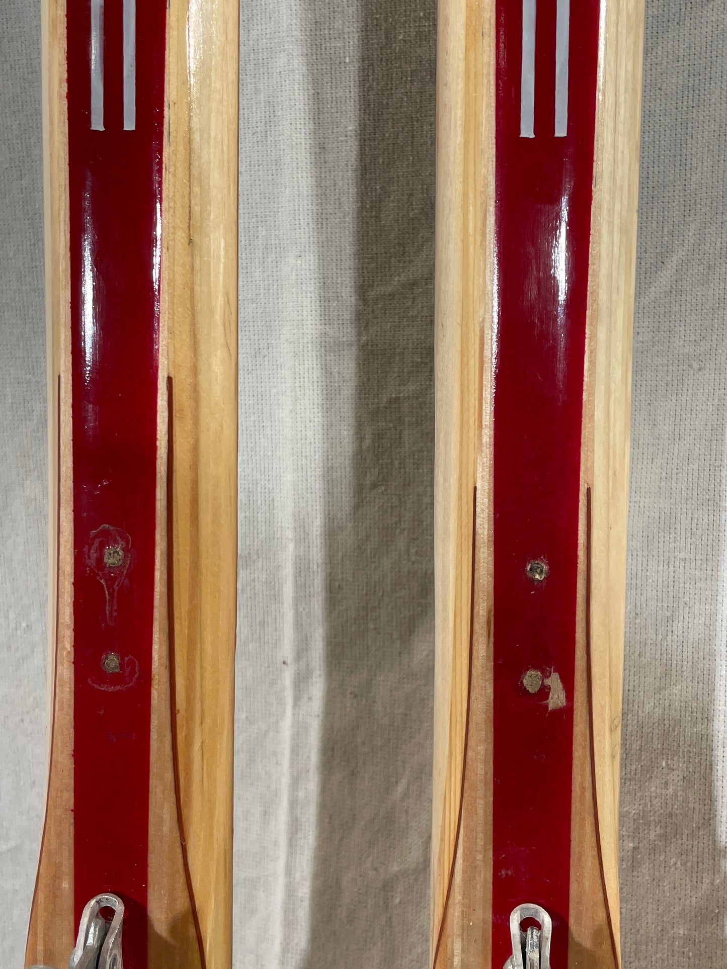 210cm Esko Järvinen Wood Cross-Country Racing Skis - Birch Base - Never Tarred