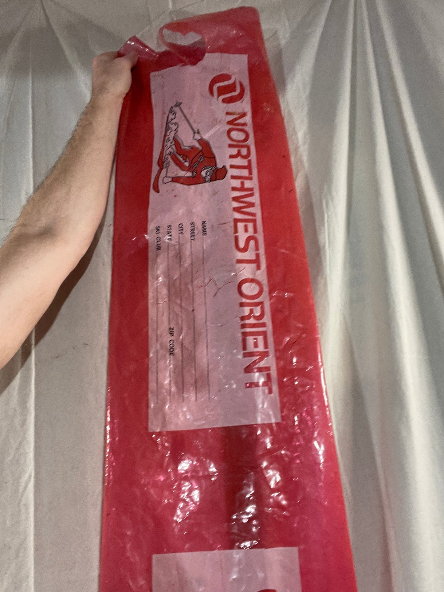 Northwest Orient Airlines Plastic Ski Bags - RARE!!!
