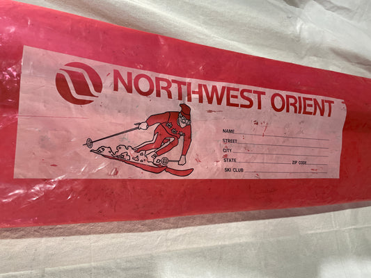 Northwest Orient Airlines Plastic Ski Bags - RARE!!!