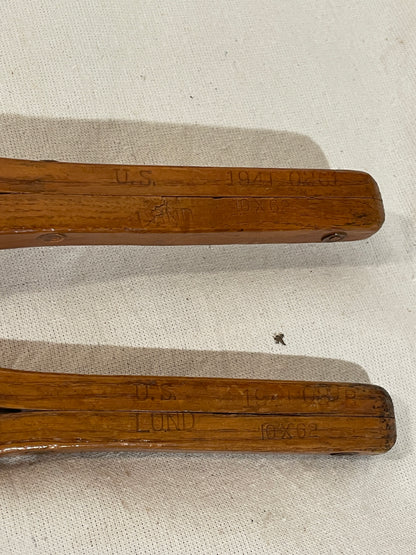 C.A. Lund 1941 US Military Snowshoes - 62" - VERY RARE - Northland Bindings
