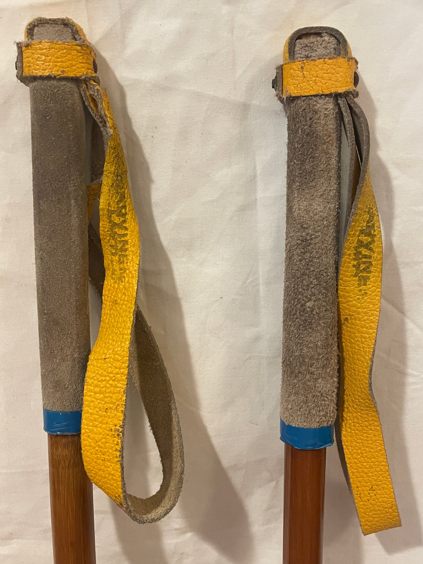 140cm Järvinen Bamboo Cross-Country Ski Poles - late 1960s - FINLAND
