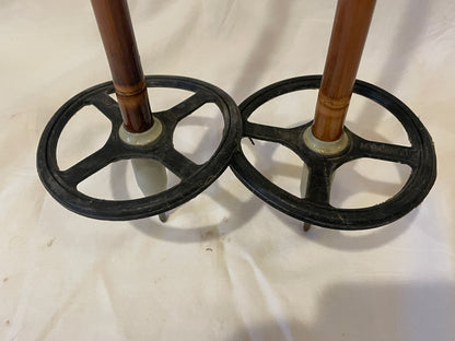 140cm Järvinen Bamboo Cross-Country Ski Poles - late 1960s - FINLAND