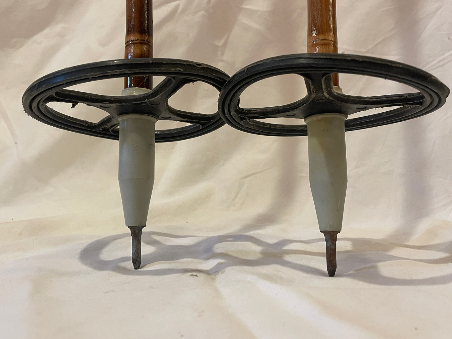 140cm Järvinen Bamboo Cross-Country Ski Poles - late 1960s - FINLAND