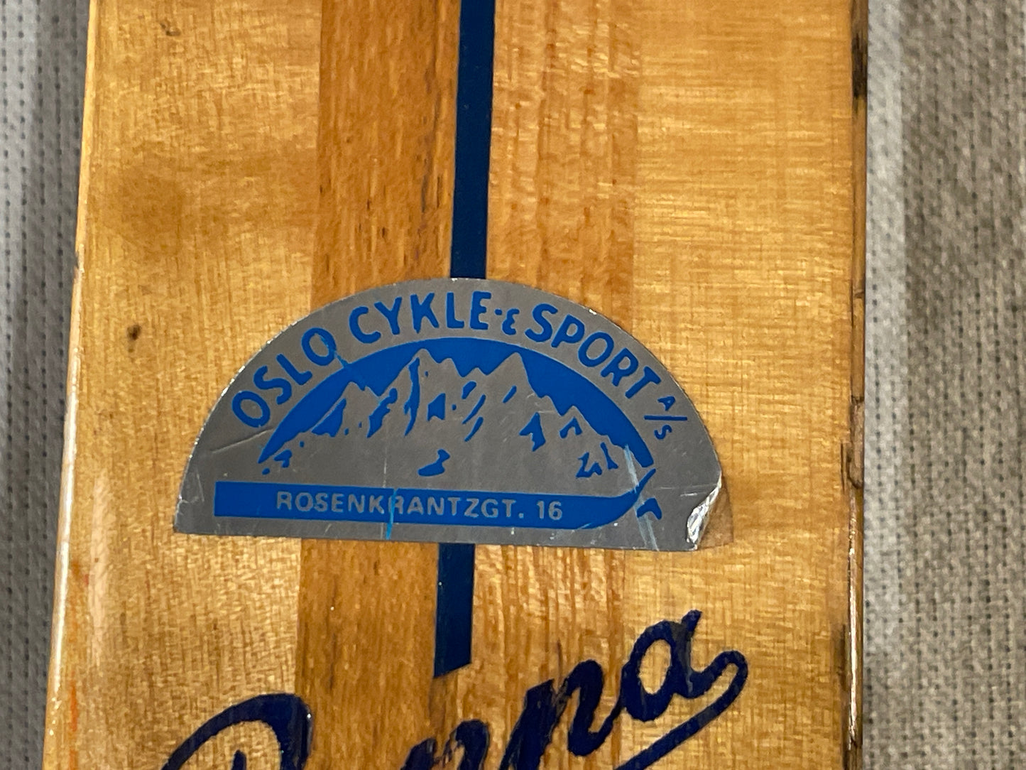 205cm Bonna "Konkurranse" Vintage Wood Cross-Country Racing Skis - NORWAY NORWAY - 1960!!!!
