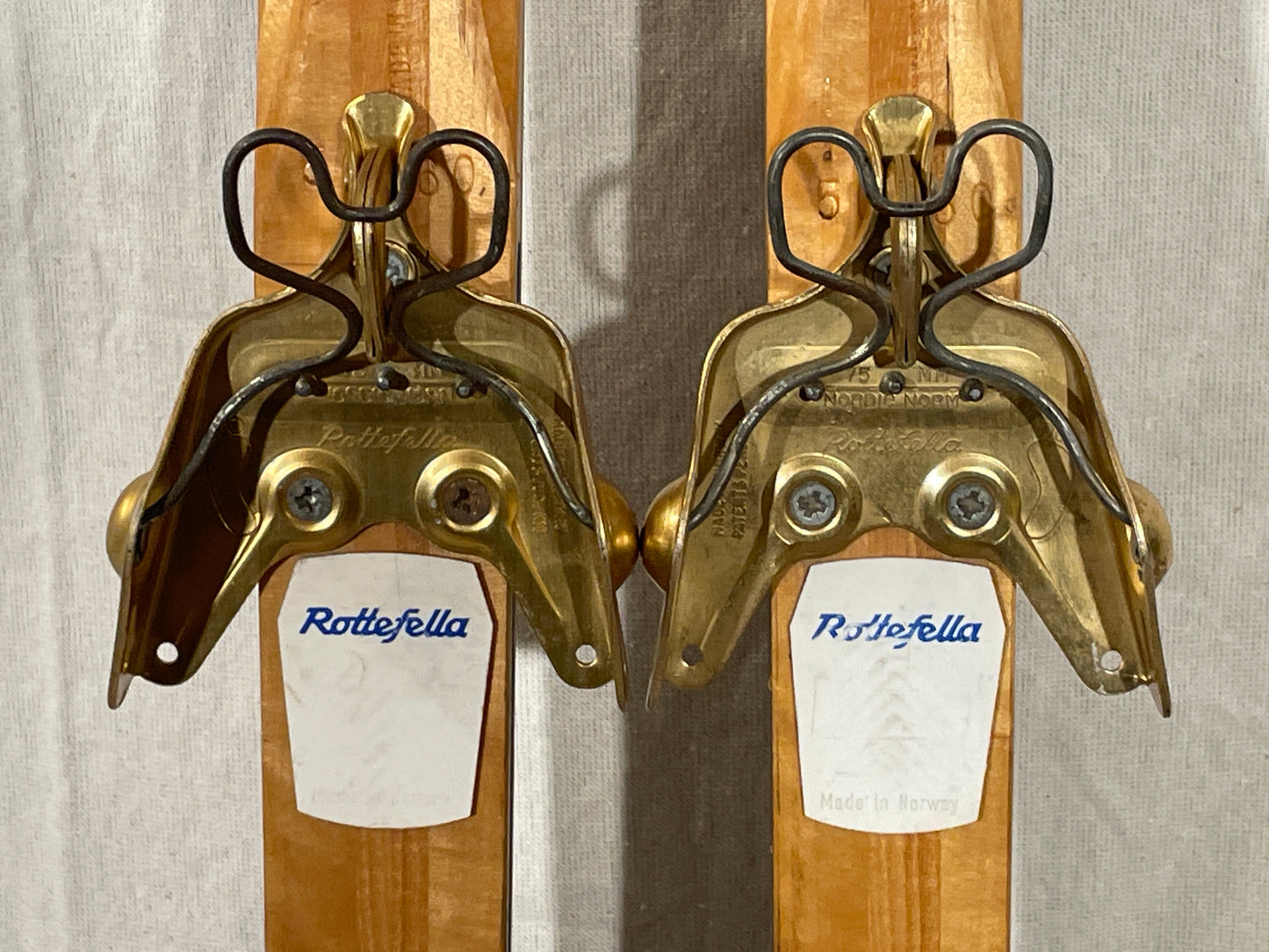 205cm Bonna "Konkurranse" Vintage Wood Cross-Country Racing Skis - NORWAY NORWAY - 1960!!!!