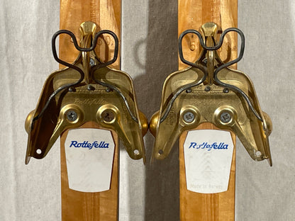 205cm Bonna "Konkurranse" Vintage Wood Cross-Country Racing Skis - NORWAY NORWAY - 1960!!!!