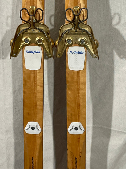 205cm Bonna "Konkurranse" Vintage Wood Cross-Country Racing Skis - NORWAY NORWAY - 1960!!!!
