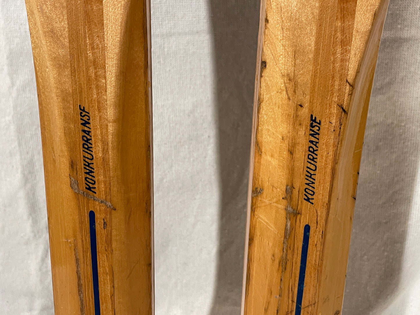 205cm Bonna "Konkurranse" Vintage Wood Cross-Country Racing Skis - NORWAY NORWAY - 1960!!!!