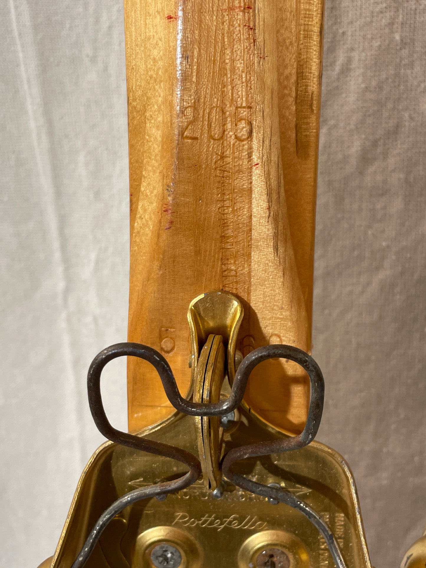 205cm Bonna "Konkurranse" Vintage Wood Cross-Country Racing Skis - NORWAY NORWAY - 1960!!!!