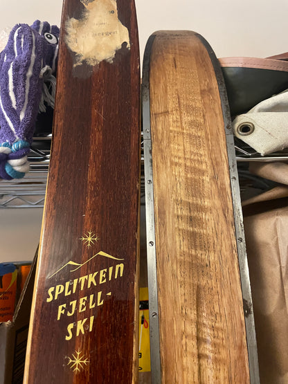 210cm Splitkein "Fjellski" Mountain Skis - Metal Edges - RARE RARE RARE - Just Discovered in Bergen, Norway!!!!