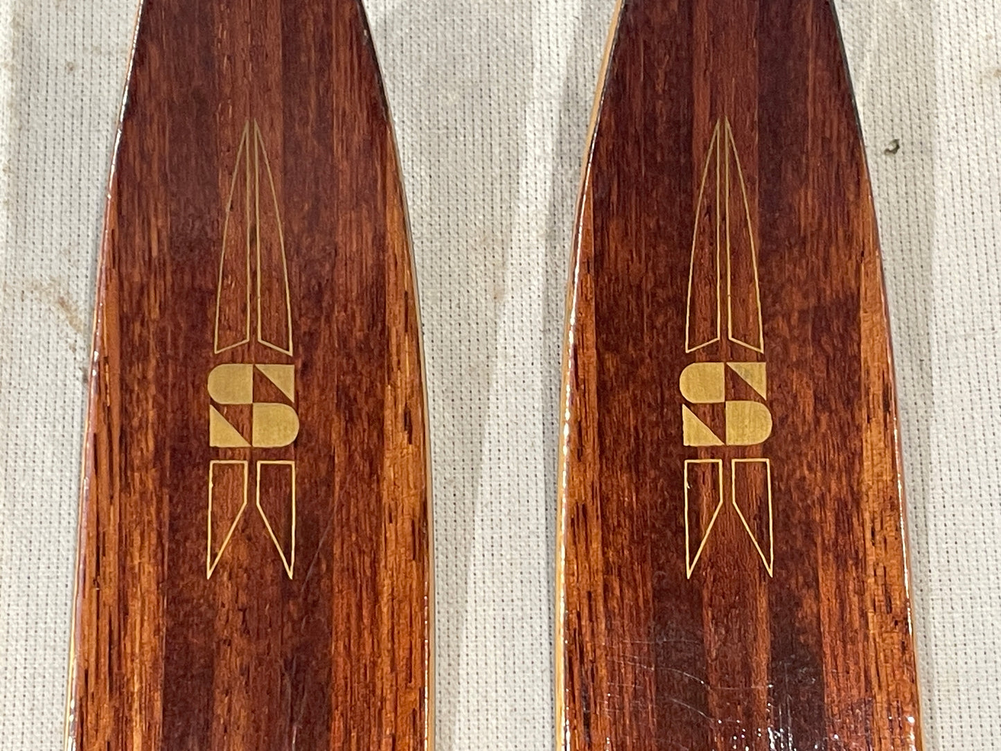 195cm Splitkein Early 1970s "Spesial" Wood Cross-Country Skis - Beautiful!  The Smell of Fresh PINE TAR!!!