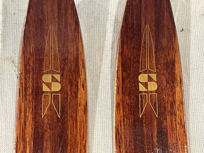 195cm Splitkein Early 1970s "Spesial" Wood Cross-Country Skis - Beautiful!  The Smell of Fresh PINE TAR!!!
