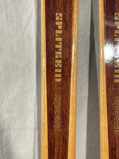 195cm Splitkein Early 1970s "Spesial" Wood Cross-Country Skis - Beautiful!  The Smell of Fresh PINE TAR!!!