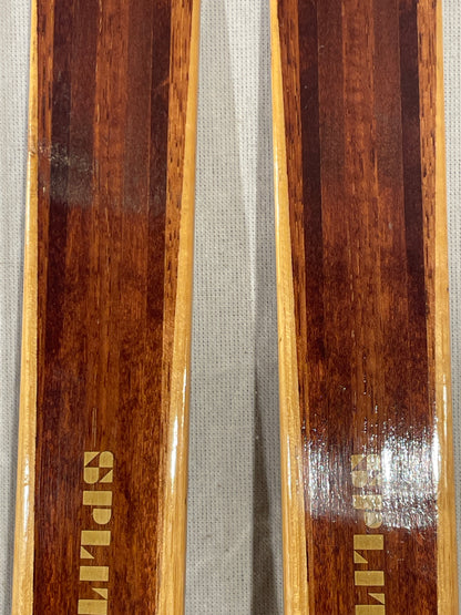 195cm Splitkein Early 1970s "Spesial" Wood Cross-Country Skis - Beautiful!  The Smell of Fresh PINE TAR!!!