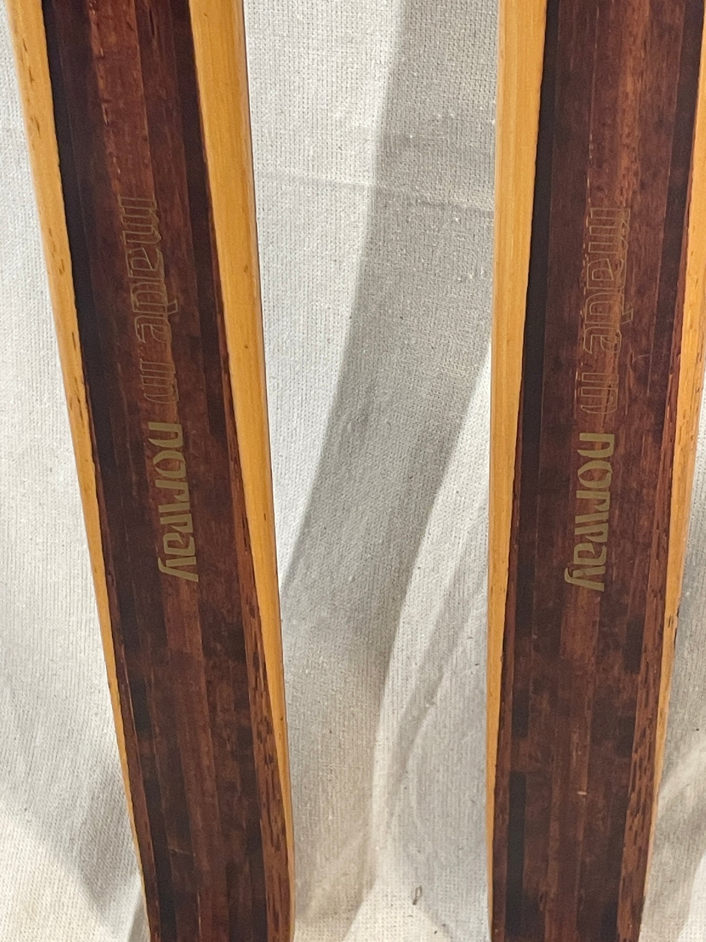 195cm Splitkein Early 1970s "Spesial" Wood Cross-Country Skis - Beautiful!  The Smell of Fresh PINE TAR!!!