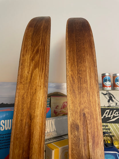 210cm Esko Järvinen Early 1960s Wood Cross-Country Racing Skis - Finland - SURVIVORS!!!