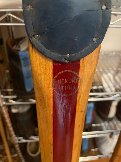 210cm Esko Järvinen Early 1960s Wood Cross-Country Racing Skis - Finland - SURVIVORS!!!