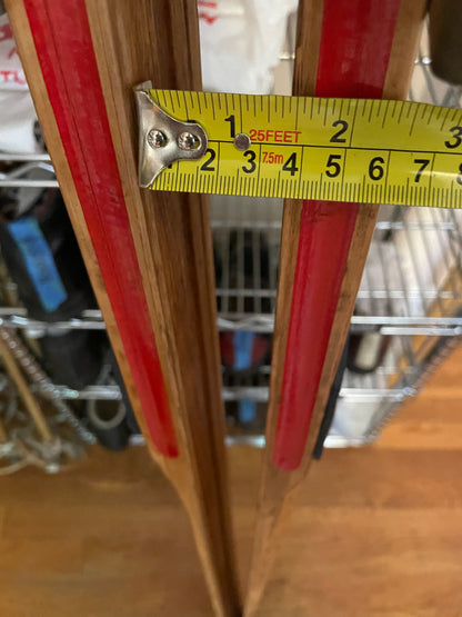 210cm Esko Järvinen Early 1960s Wood Cross-Country Racing Skis - Finland - SURVIVORS!!!