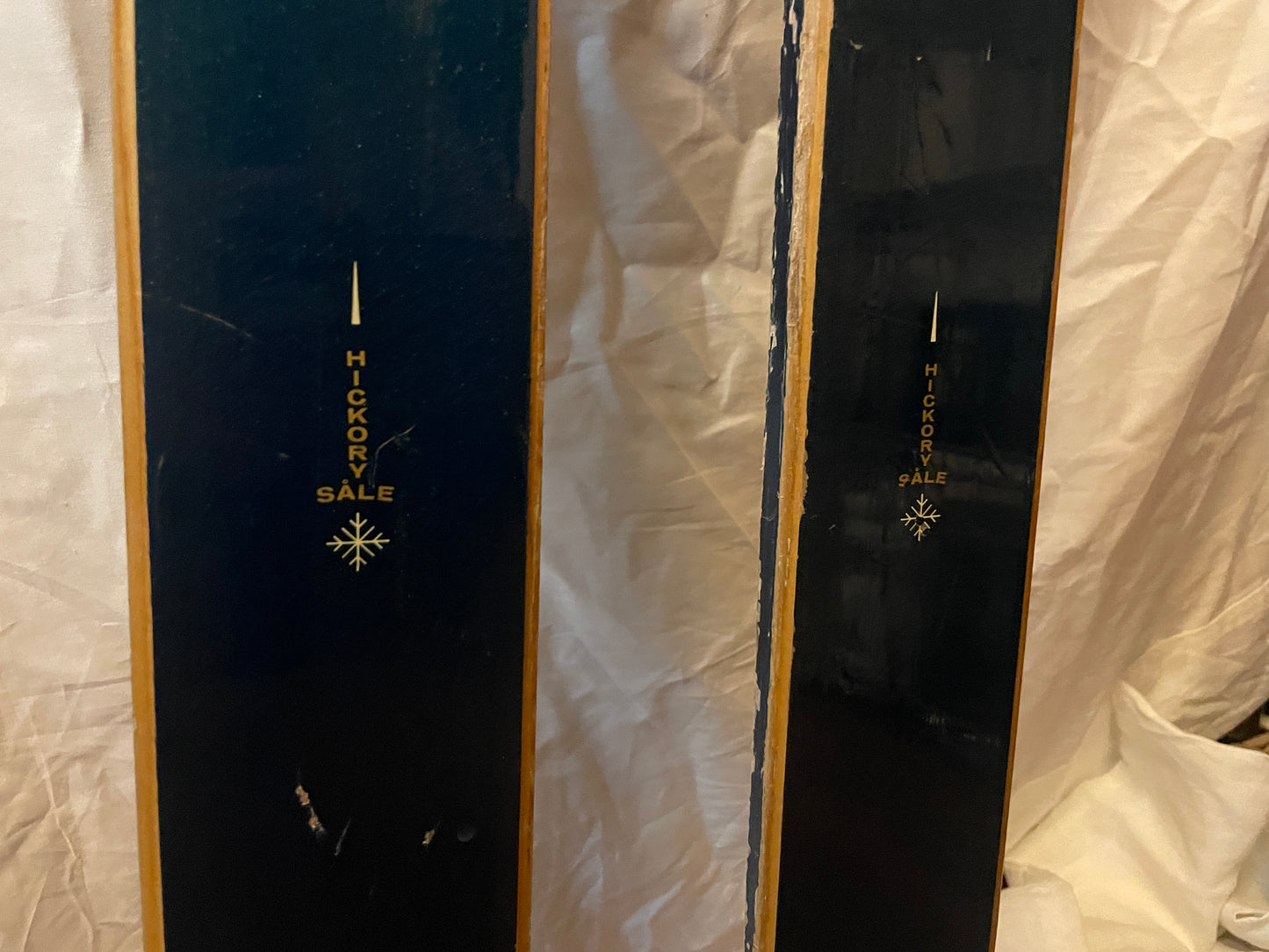 200cm Gravdal Norwegian Wood Jumping Skis from 1960s - FAR OUT COLOUR!!!